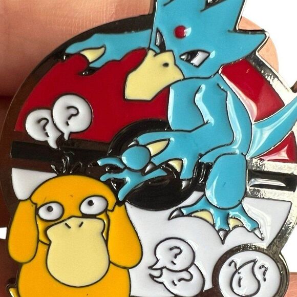 Pokemon Psyduck Poke Evolution Large Enamel Pin - Picture 4 of 6
